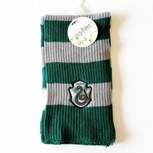Harry Potter Striped Acrylic Scarf‎ Slytherin New With Tags Snape Green Gray NWT